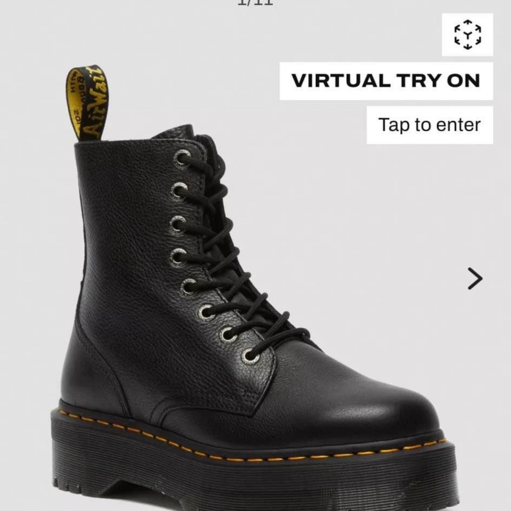 Dr. Martens Black Leather Women's Boots